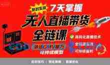 李哥·无人直播带货全链防封实战课，7天掌握高转化直播技术，实现单场GMV破万可持续模型