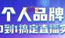 个人品牌：从0到1搞定直播实操，用直播为你的个人品牌赋能，六大实操板块，放大个人影响力