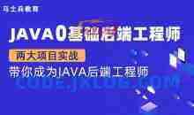 【金牌大课】马老师 Java零基础后端工程师（P5）