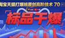 叮当会淘宝天猫打爆班原创高阶技术第70期：标品干爆