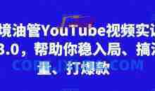阿蔺Leo跨境油管视频实训营3.0，帮助你稳入局、搞流量、打爆款（更新2025）
