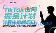 TikTok出海掘金计划，兴趣电商新风口，出海抢占坑位，实现TikTok电商爆单