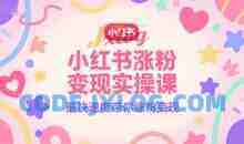 小红书涨粉变现实操课，最快速度带你涨粉变现