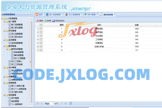 JAVA人力资源管理系统源码HR管理系统源码
