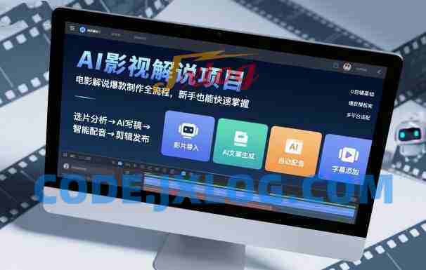 AI影视解说项目,电影解说爆款制作全流程,新手也能快速掌握 AI影视解说项目,电影解说爆款制作全流程,新手也能快速掌握