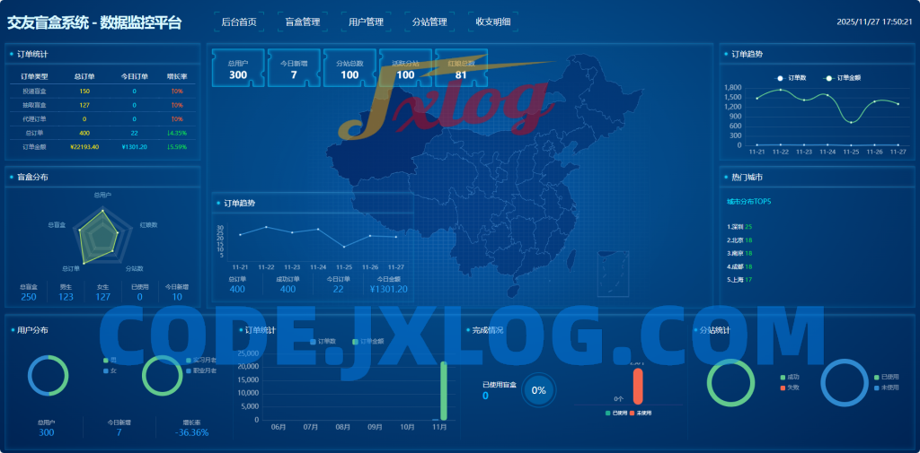 首发交友盲盒V3系统