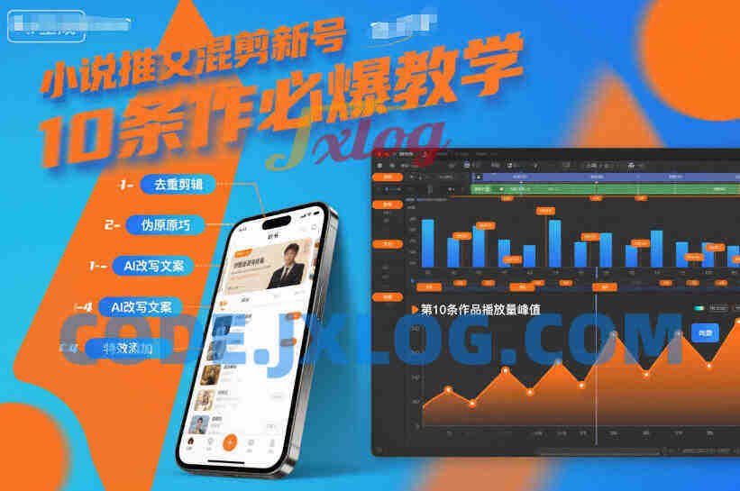 小说推文混剪新号10条必爆教学,伪原创10条作品必爆技巧 小说推文混剪新号10条必爆教学,伪原创10条作品必爆技巧