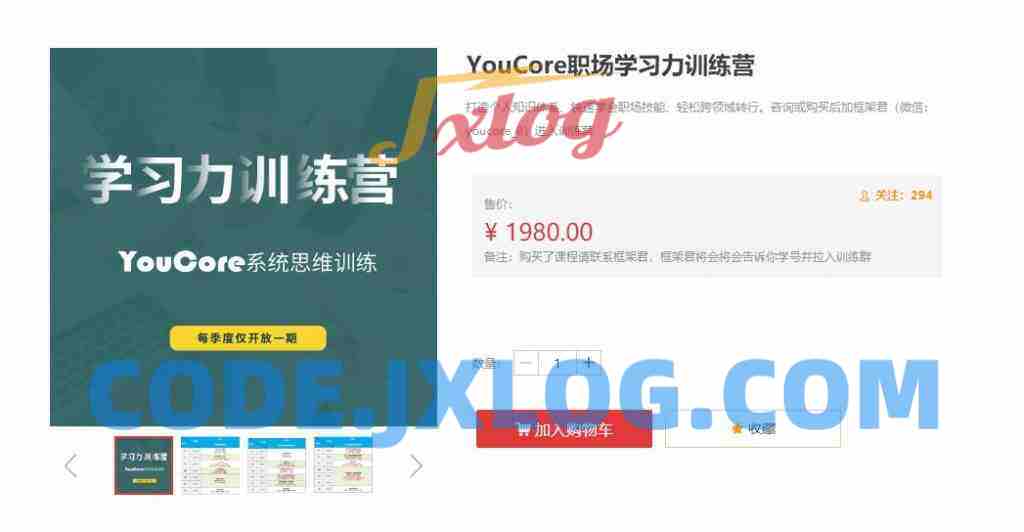 YouCore职场学习力训练营，快速学会职场技能 价值1980元
