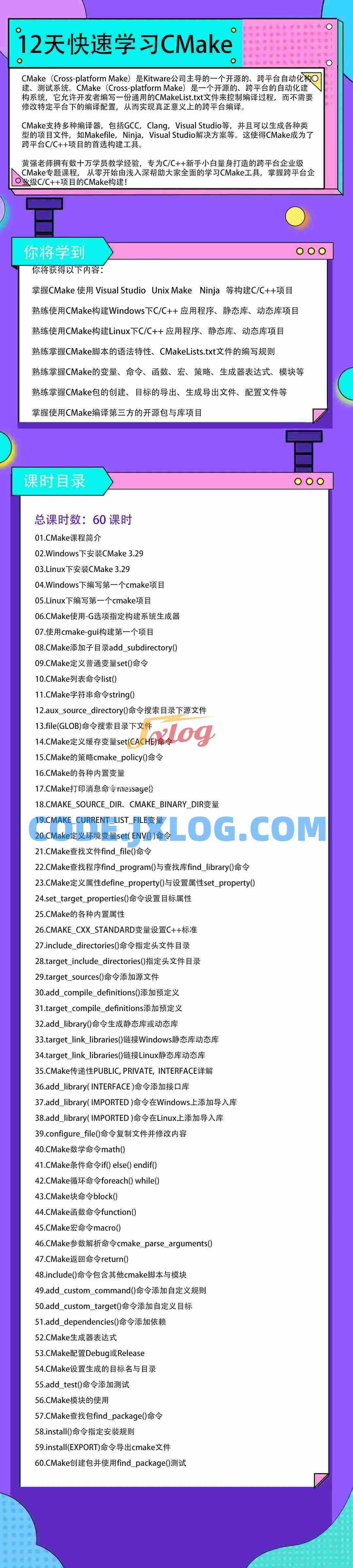 12天快速学习CMake ( CC++ 项目跨平台构建)