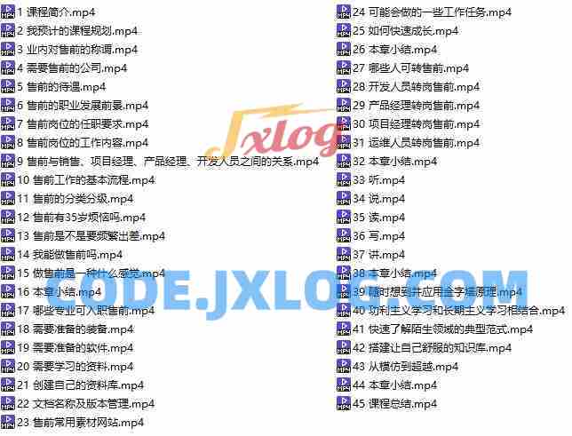 售前解决方案工程师透彻讲解视频课程 初级238元