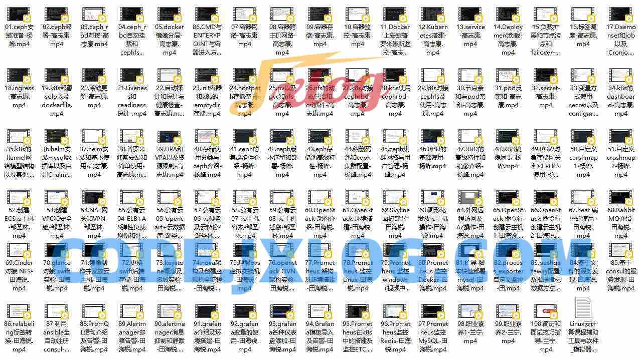 Linux SRE云计算架构师脱产班-第三阶段-杨峰