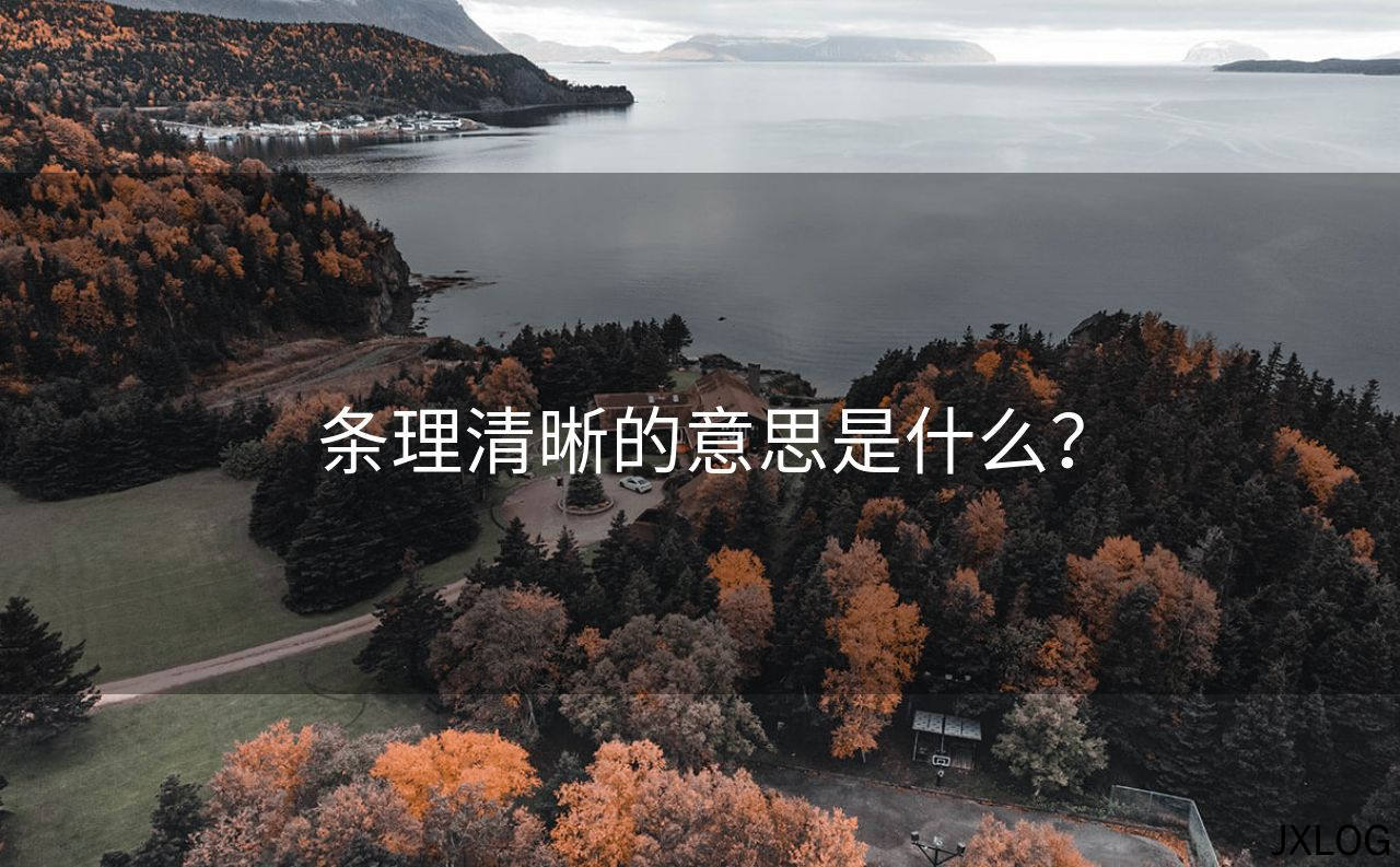 条理清晰的意思是什么？