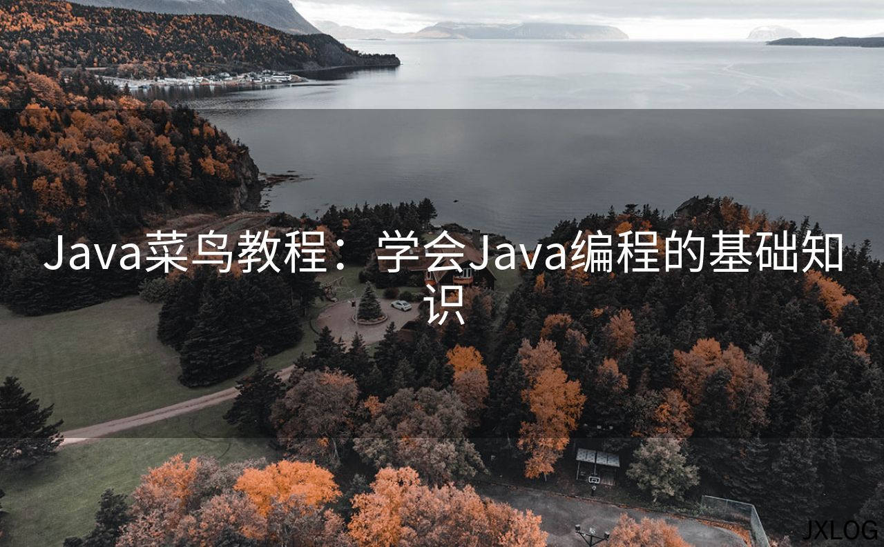 1、Java菜鸟教程：学会Java编程的基础知识 - JXLOG
