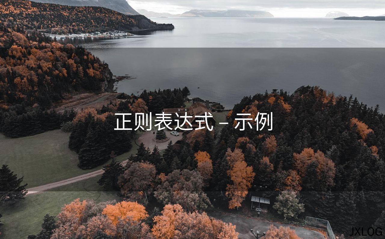正则表达式 – 示例