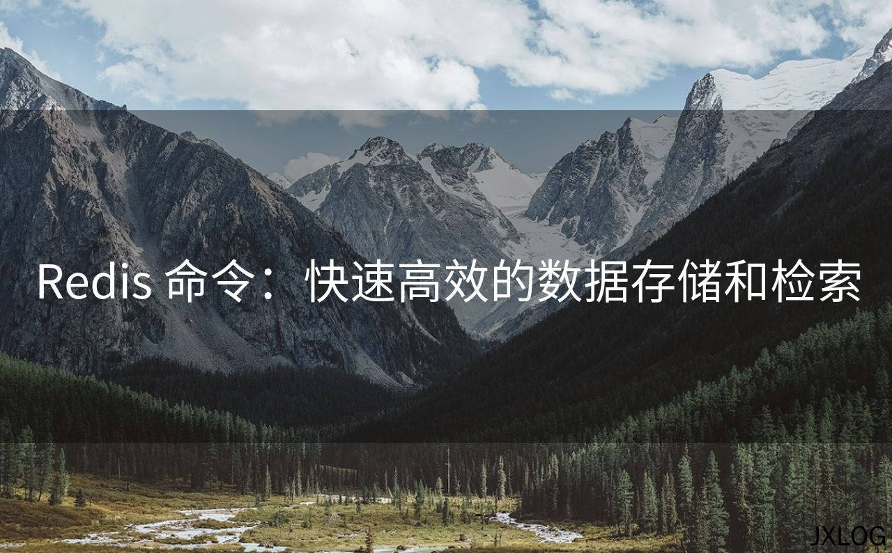 1、Redis 命令：快速高效的数据存储和检索 - JXLOG