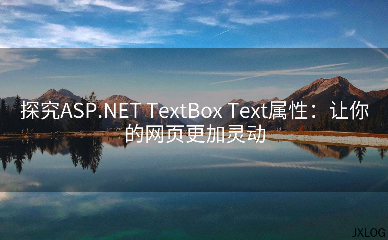 探究ASP.NET TextBox Text属性：让你的网页更加灵动