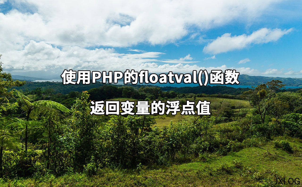 使用PHP的floatval()函数返回变量的浮点值