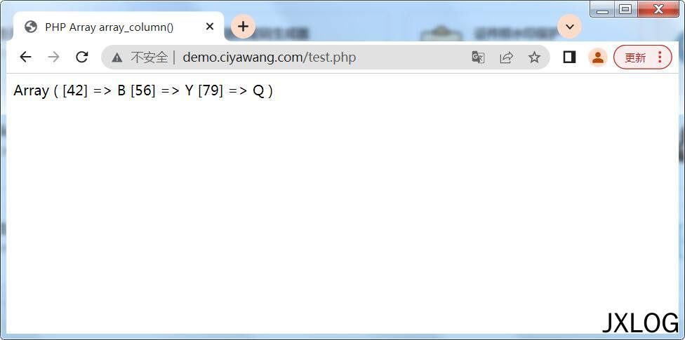 4、如何使用PHP的Array array_column()函数返回输入数组中指定列的值 - JXLOG