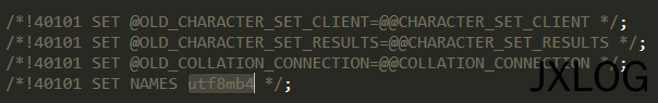 2、ZBlog导入数据库提示unknown character set 'utf8mb4'的原因及解决方案 - JXLOG